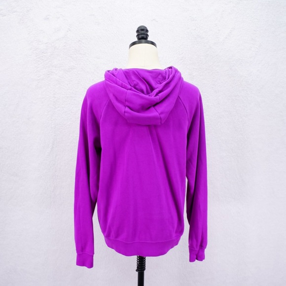Nike Purple Small‎ Long Sleeved Pockets Cowl Sweater Hooded Cotton Polyester - Picture 3 of 7
